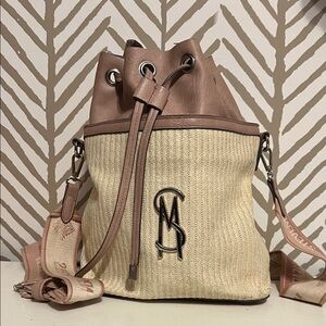Steve Madden Beige and Blush Bucket Bag